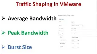 What is the Traffic Shaping in VMware ? | Traffic Shaping in VMware | Traffic Shaping VMware vSphere