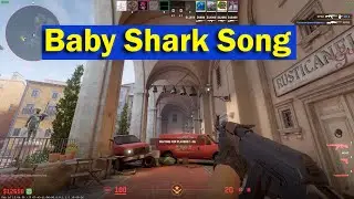 When your Teammate play BABY SHARK Song In CS2 Bell | Tutorial Baby shark |