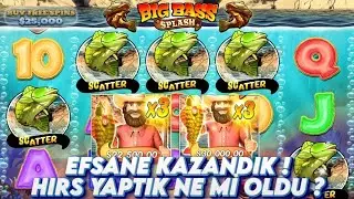 SLOT OYUNLARI 🐟 BIG BASS SPLASH EFSANE KAZANDIK SONRA HIRS YAPTIK NE Mİ OLDU