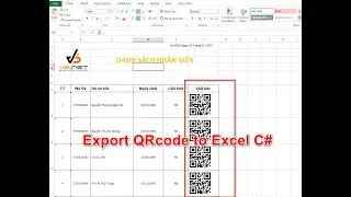 [C#] How to export QRCode Image to Excel File | Laptrinhvb.net