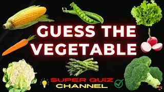 Guess the VEGETABLE | How many can you guess? | VEGETABLE QUIZ | Learn all the Vegetables!