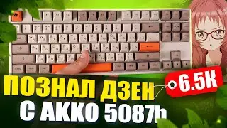 ⌨️Лучшая беспроводная механическая клавиатура для игр и работы всего за 7000 / Обзор AKKO 5087B Plus