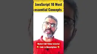 JavaScript 10 Most essential concepts #javascript #w3schools #zeeshanacademy #shorts