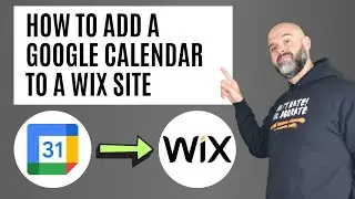 How to Add A Google Calendar to a Wix Website