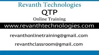 QTP Online Tutorial, QTP Online Training From India, QTP Training for Beginners, QTP Training Online