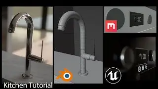 Part 10   Unreal Engine 5 Arch Viz Interior -10- 4  Kitchen