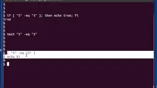 Linux/UNIX Return codes, the test command, and the if statement.