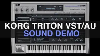 Korg Triton VST Plugin Sound Demo - No Commentary - Korg Collection Music Software