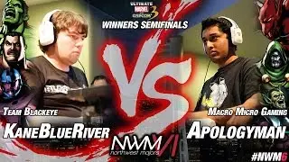 NWM6 UMvC3 Top16 WSF - BE|KaneBlueRiver (HUL-HAG-SEN) vs MMG|Apologyman (FIR-DRD-SKR)