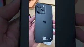 The new BLACK titanium iPhone 15 Pro Max after one day… 🥺