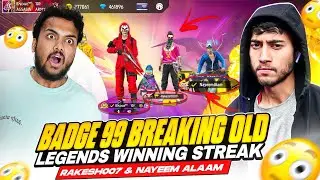 Badge99 Breaking 30 Winning Streak Of Rakesh007 & nayeemalam Prank 😱 - Garena Free Fire Max