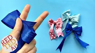 Double Bow Tutorial - Easy Hair Bow DIY - How to make a perfect bow - Craft Basics