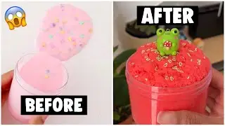 EXTREME SLIME MAKEOVERS *fixing my 4 year old slimes*