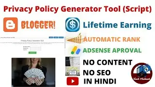 Create Privacy Policy Generator Tool (Script) On Blogger Free | Tool Website  