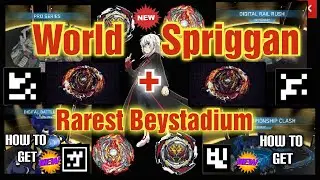 WORLD SPRIGGAN S6 | RAREST BEYSTADIUM | QR CODES | HOW TO GET | 20 RAREST CODES | BEYBLADE BURST APP