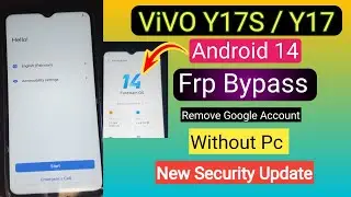 Vivo Y17S Android 14 FRP Bypass without PC | Remove Google Account | New Security Update 2024