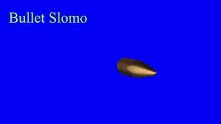 Bullet slomo green screen video