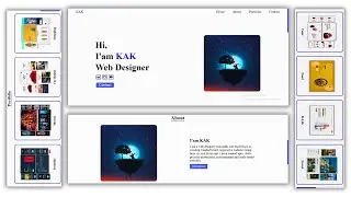 How to Make a Responsive Portfolio Website Using Html , CSS and JavaScript | 