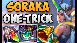 CHALLENGER SORAKA ONE-TRICK AMAZING SUPPORT GAMEPLAY | CHALLENGER SORAKA SUPPORT | Patch 13.16 S13