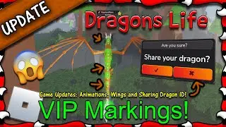 ROBLOX | Dragons Life - VIP Markings & Sharing Dragon ID! #43 - 1080HD