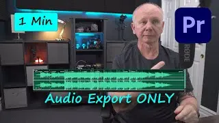 How To Export Just Audio (Premiere Pro)