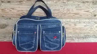DIY Bag Jeans Fantasy Как сделать сумку из джинсов своими руками МК и выкройка Джинсовая Фантазия