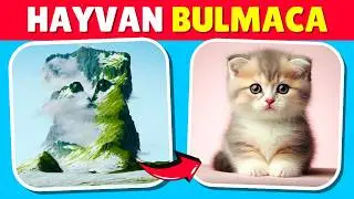 Gizli Hayvanı TAHMİN ET! 🐱🐶🐸 Hayvan Bulmaca