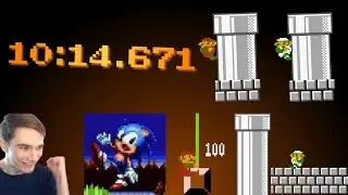 Super Mario Bros. Co-op in 10:14.671 (ft. Thelxinoe and Niftski)