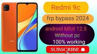 Redmi 9c frp bypass MIUI 12.5 google account lock  without computer 2024.