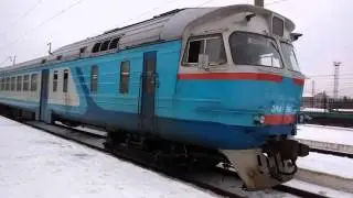 Дизель-поезд ДР1А-216/199, Львов - Рава-Русская. Diesel - train DR1A station Lviv (Ukraine)