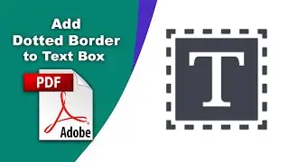 How to add a dotted border to a comment text box in a PDF file using Adobe Acrobat Pro DC