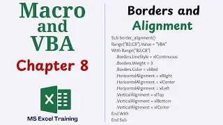 Border and Alignment in VBA | Macro and VBA Tutorials - Chapter 8