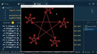 star in five star pattern using python 