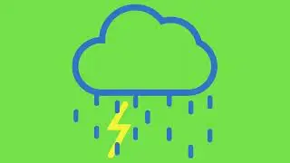 Cloud | Lightning | Rain | Green Screen Effect | Green Screen Animation | Chroma Key