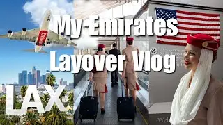 A day in the LIFE as EMIRATES Cabin Crew ✈️  50hr Layover | LA Vlog 🇺🇸