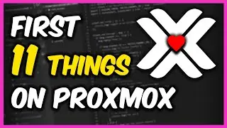 Before I do anything on Proxmox, I do this first...