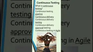 Continuous Testing-Continuous Testing Pipeline-Continuous Integration Testing-Continuous Delivery