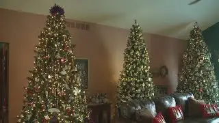 Iowa woman owns 44 Christmas trees