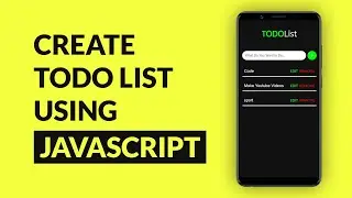 Todo List Using HTML & CSS & JavaScript