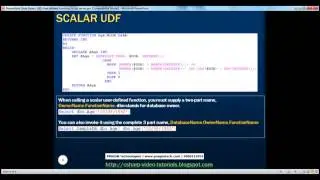 Part 30 Scalaruser defined functions in sql server