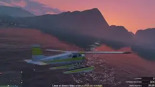 #gtaonlinepc Reparto aéreo a baja altitud al atardecer en San Andrés #chilling