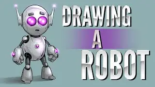 How to Draw a Robot Character