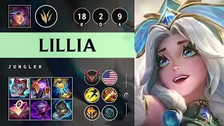 Lillia Jungle vs Volibear: Quadra Kill, Legendary - NA Grandmaster Patch 14.16