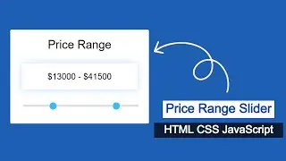 Price Range Slider HTML CSS JavaScript | Double Range Slider JavaScript