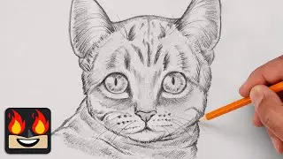 How To Draw a Cat Sketch Tutorial