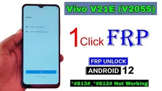 Vivo V21E Frp Bypass Android 12 | Vivo V21E 5G Gmail Account Lock Remove Without Pc | 100% Ok