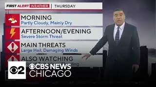 Afternoon, evening storm threat for Chicago on Thursday