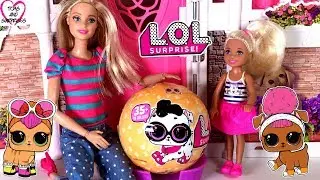 Мультик Барби и Челси новый питомец ЛОЛ Сюрприз LOL Surprise Pets Barbie Doll