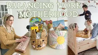 A REAL DITL of a Work from Home Mom + Spring Crafts!