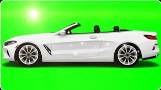 Open source car green screen animation with sound voice